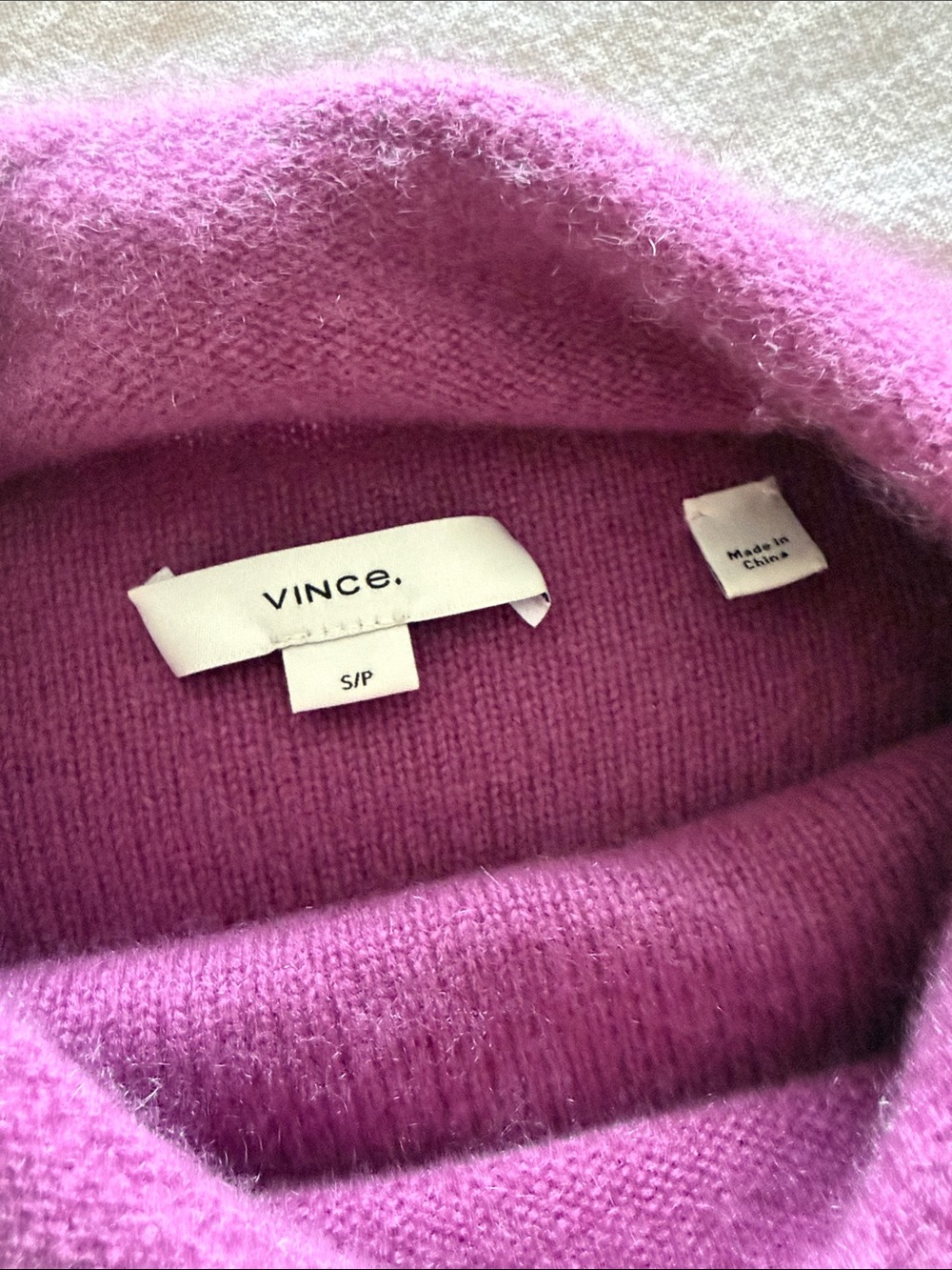 Vince Dewberry boiled Cashmere Funnel Neck Sweater - Picture 5 of 7